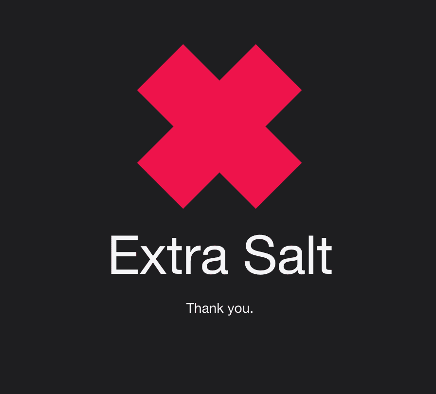 Koniec Extra Salt